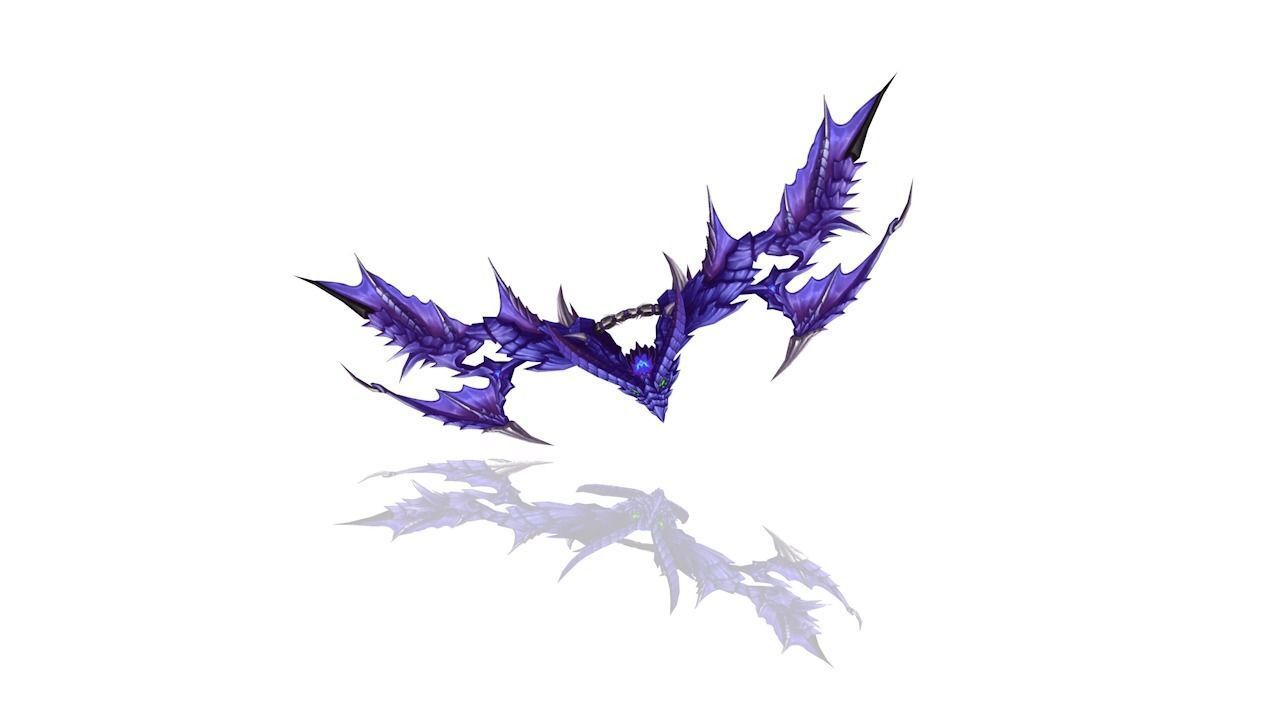 Dragon Scales Bow Low-poly 3D model_4