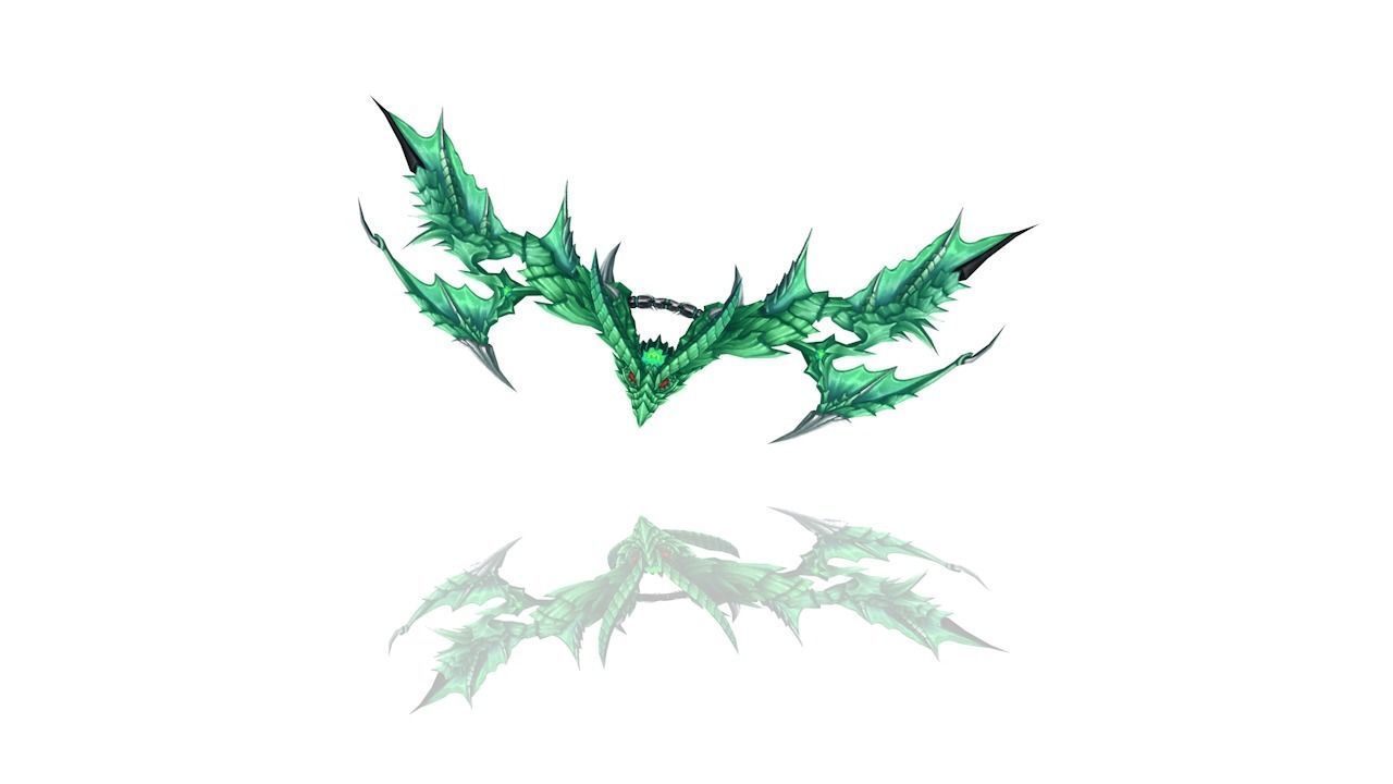 Dragon Scales Bow Low-poly 3D model_3