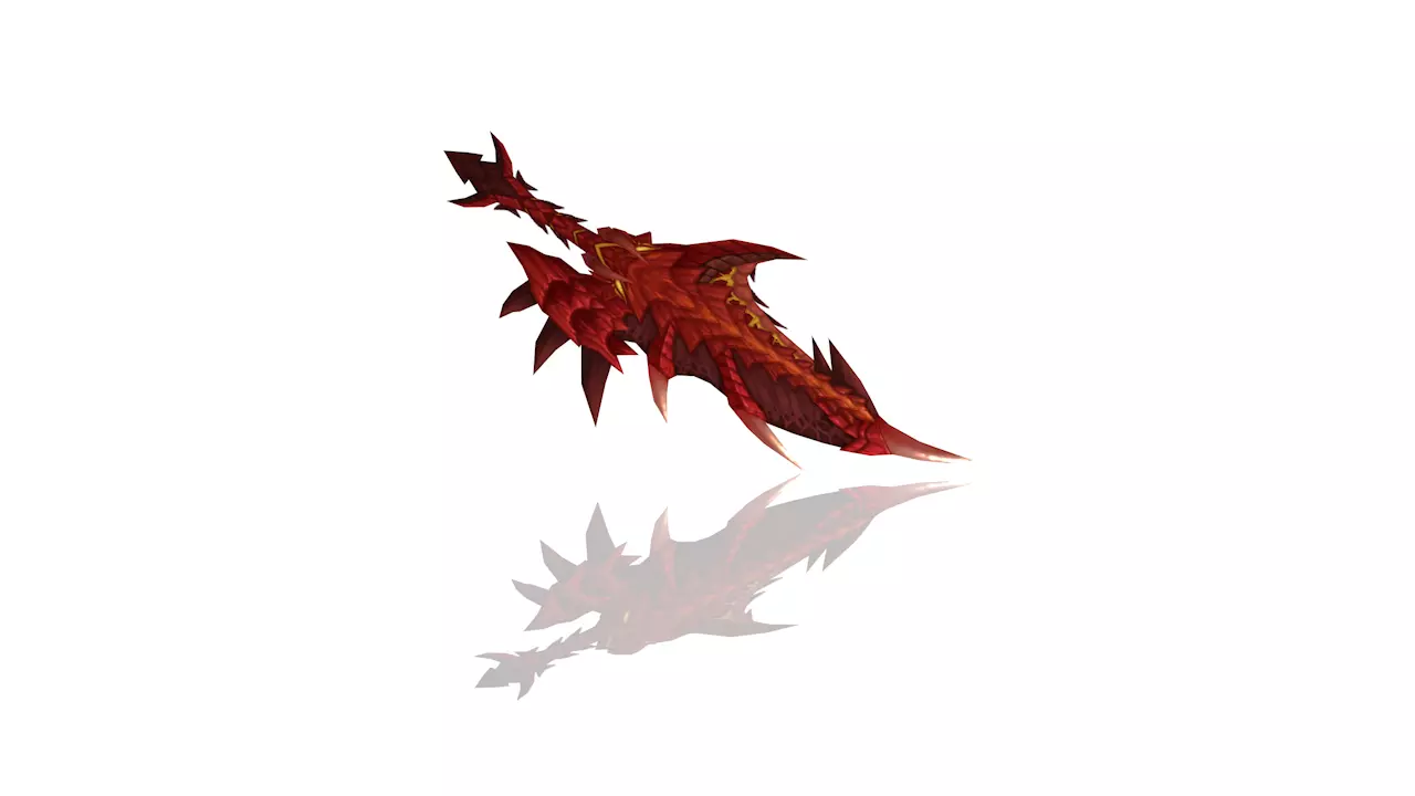 Dragon Scales Dagger Low-poly 3D model_0