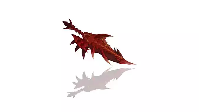 Dragon Scales Dagger Low-poly 3D model Dragon Scales Dagger Low-poly 3D model