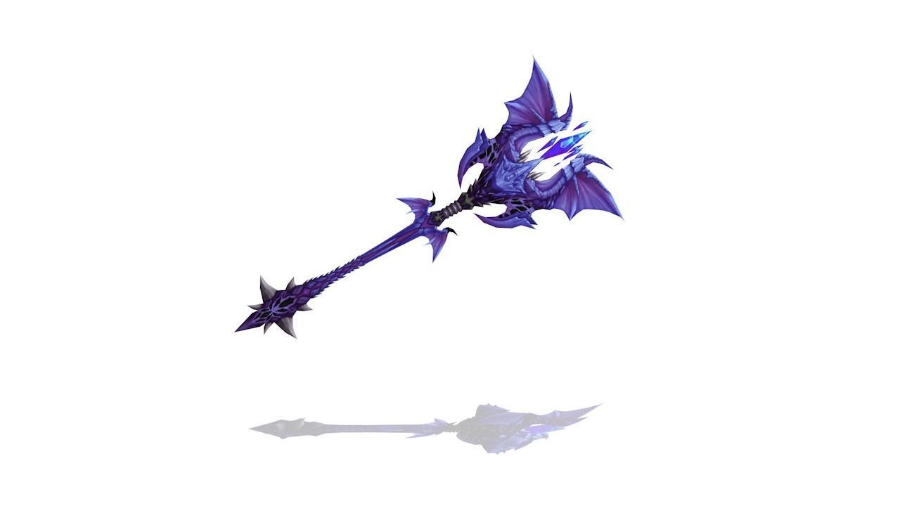 Dragon Scales Scepter Low-poly 3D model_4