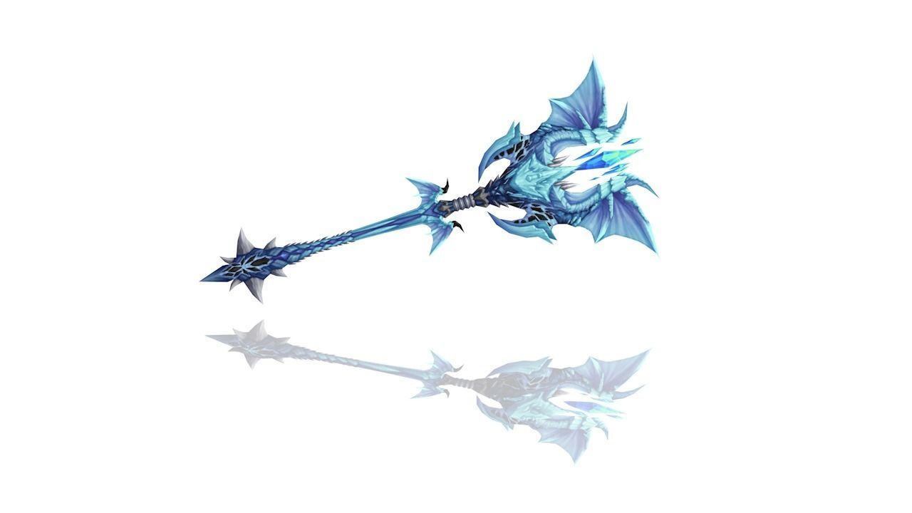 Dragon Scales Scepter Low-poly 3D model_2