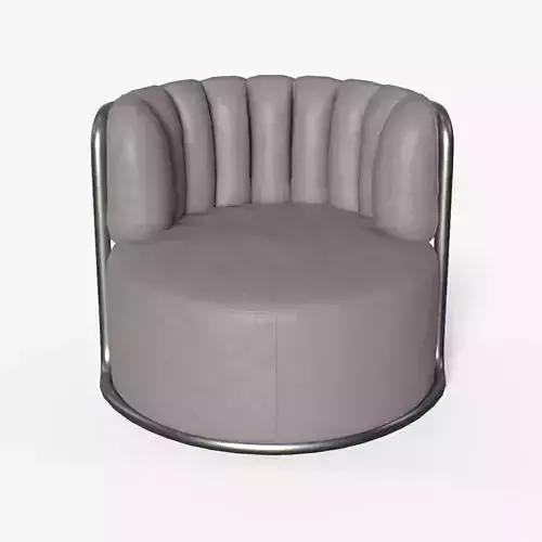 MONTI Arm Chair white leather