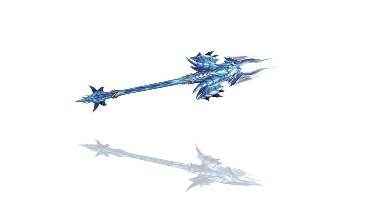 Dragon Scales Spear Low-poly 3D model_2