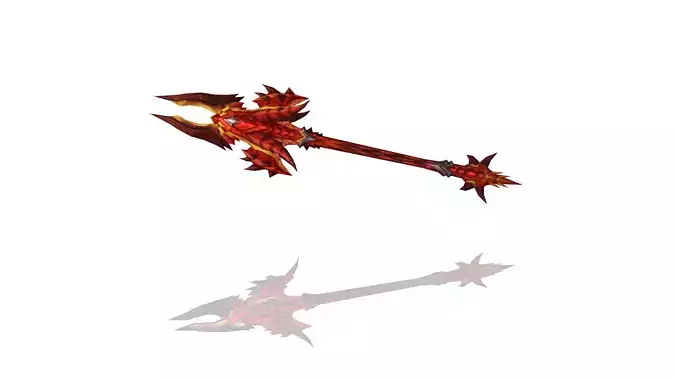 Dragon Scales Spear Low-poly 3D model Dragon Scales Spear Low-poly 3D model