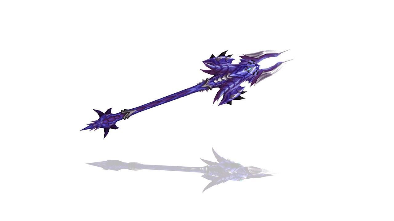 Dragon Scales Spear Low-poly 3D model_4