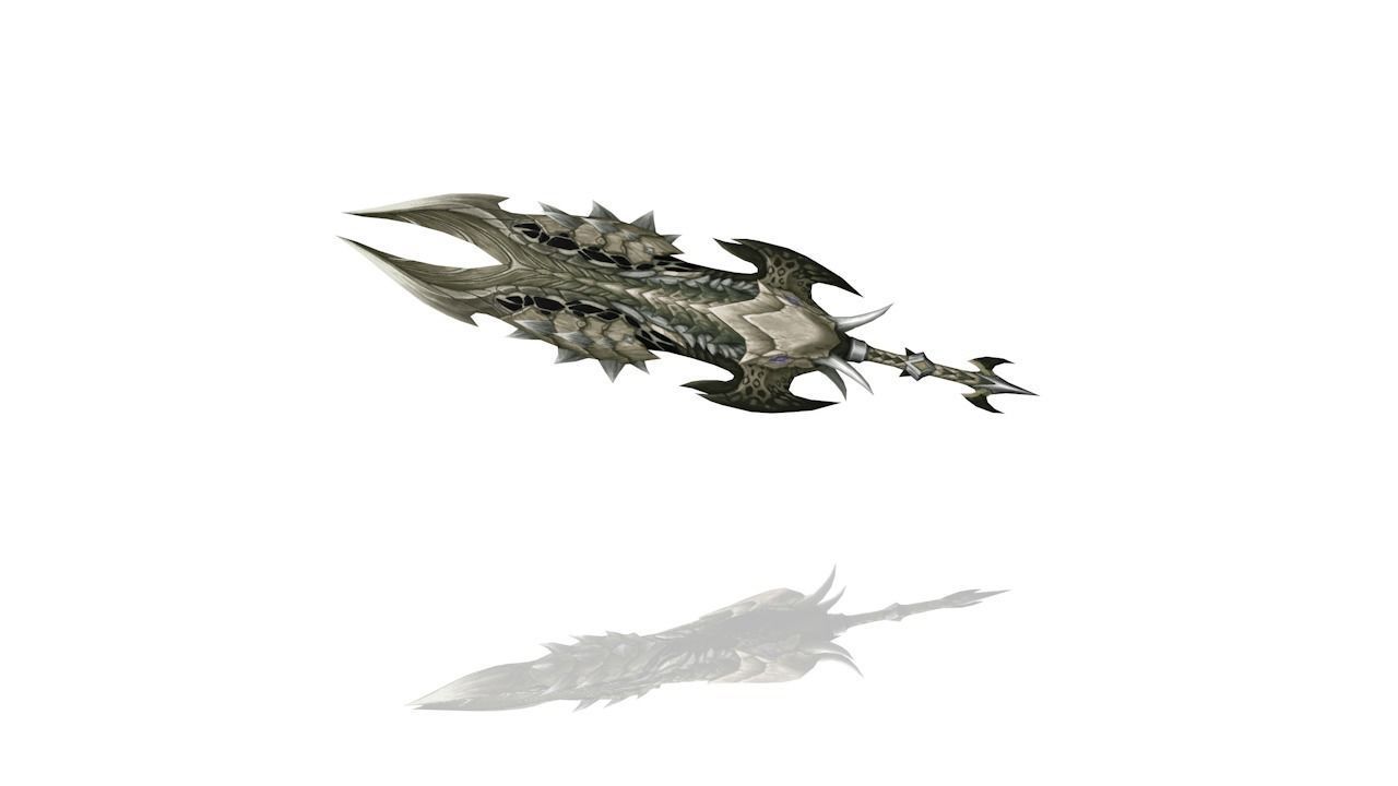 Dragon Scales Sword Low-poly 3D model_5
