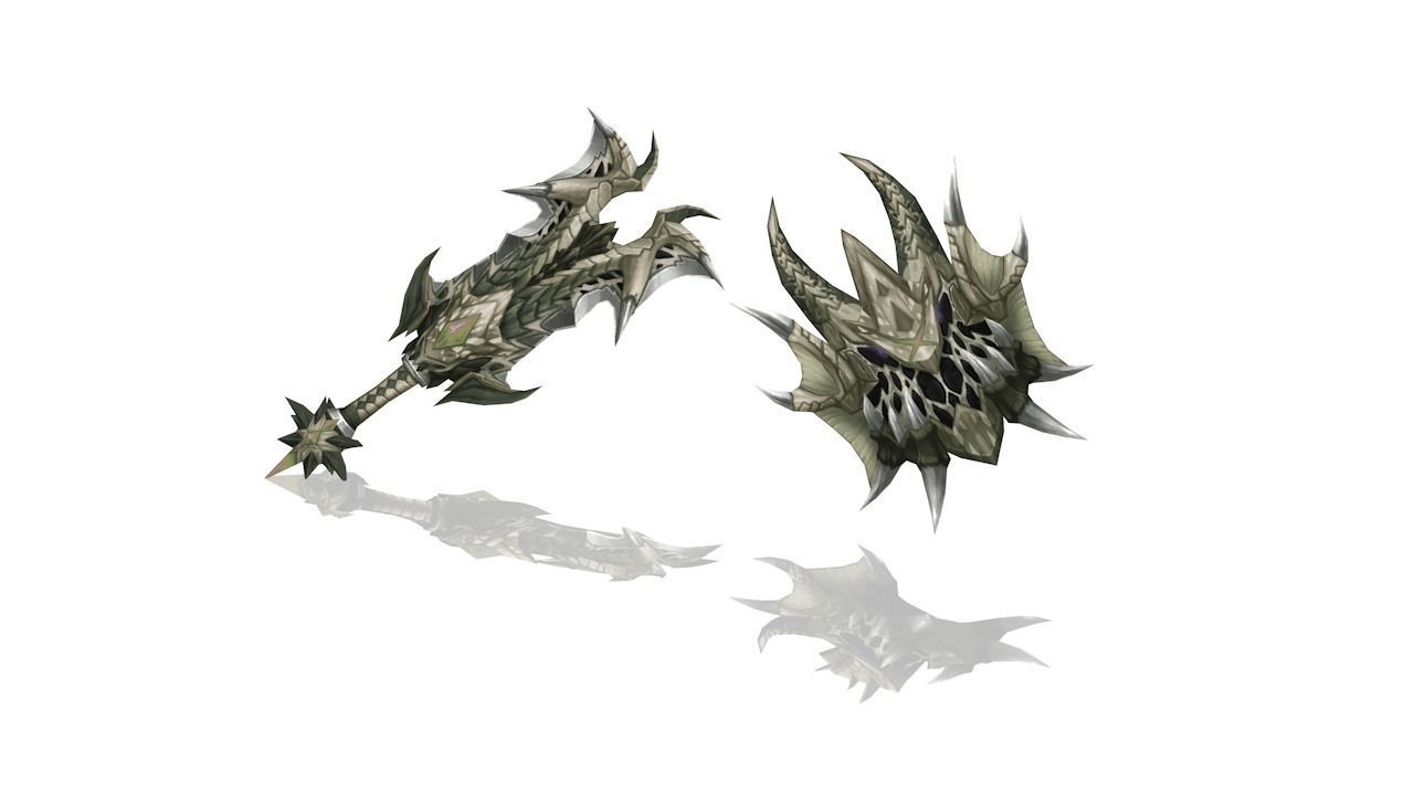 Dragon Scales Sword and Shield Low-poly 3D model_5