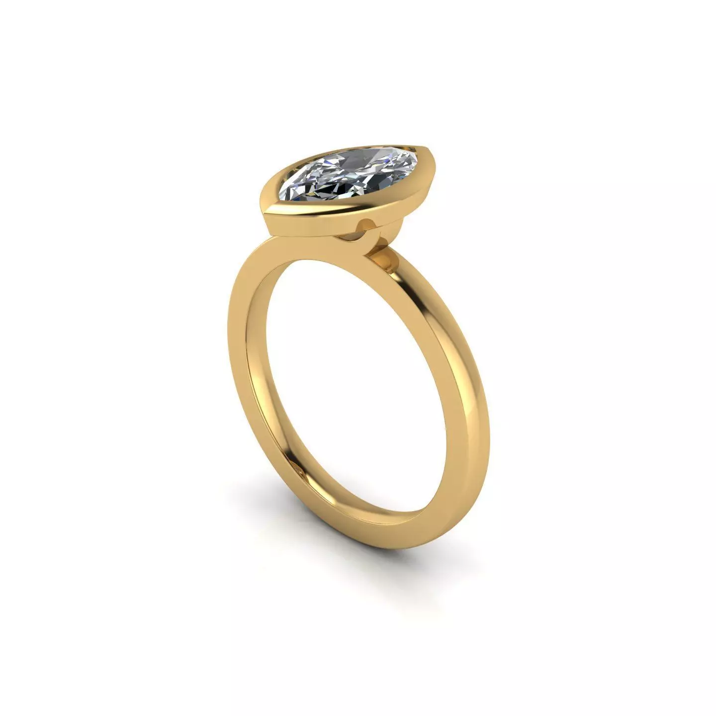 Stephanie Collins Diamond Ring 3D print model