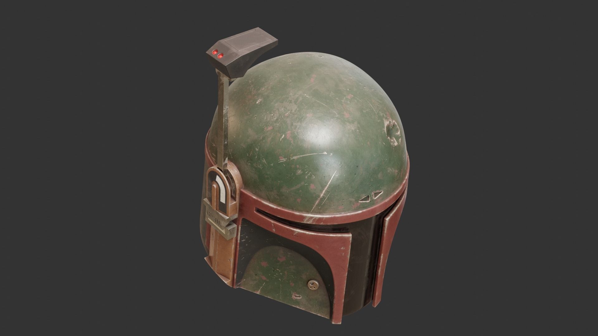 BOBA FETT Helmet PBR model 3D model_22