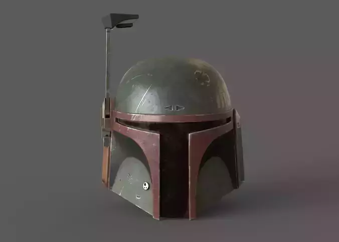 BOBA FETT Helmet PBR model 3D model BOBA FETT Helmet PBR model 3D model