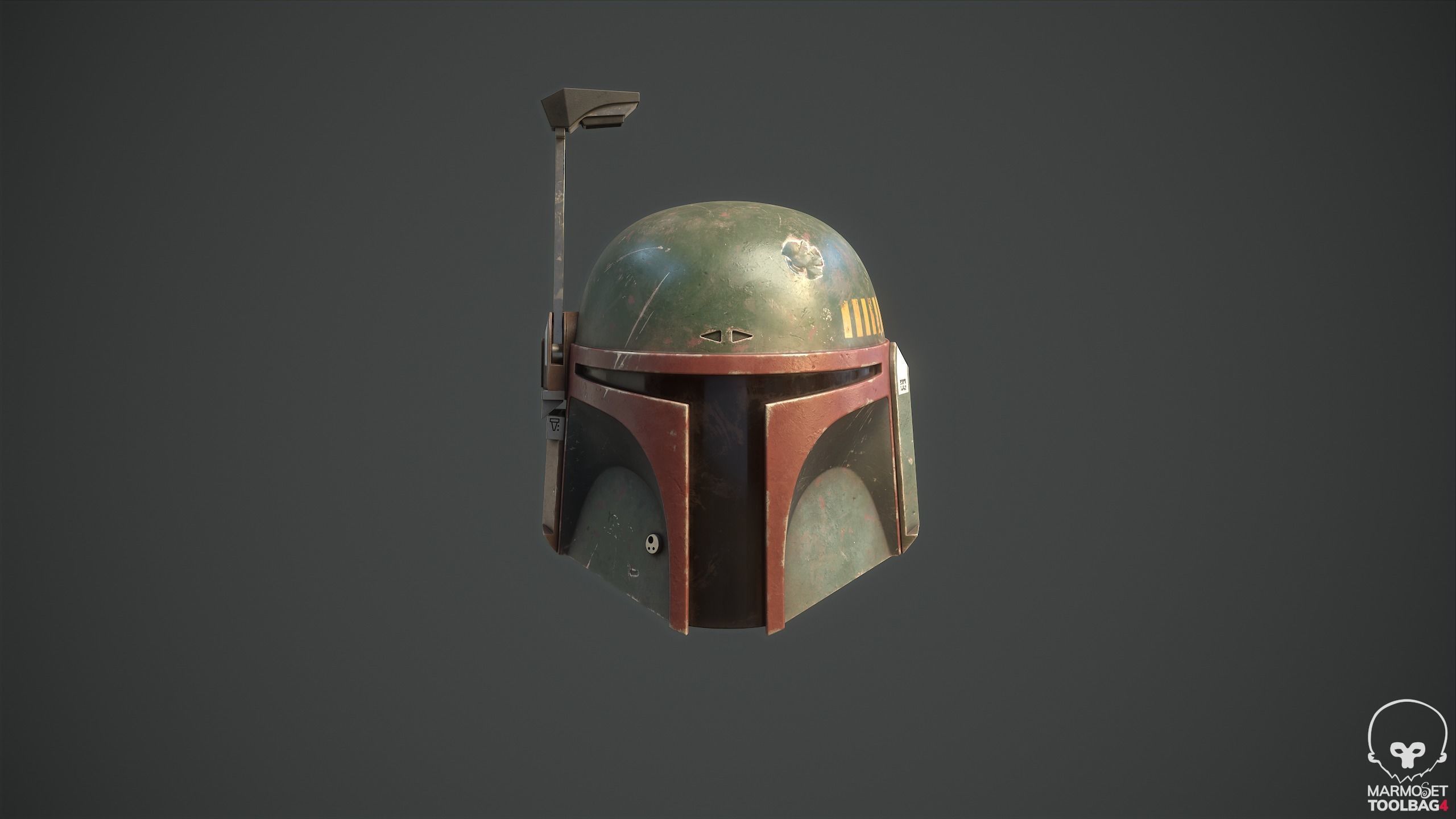 BOBA FETT Helmet PBR model 3D model_8
