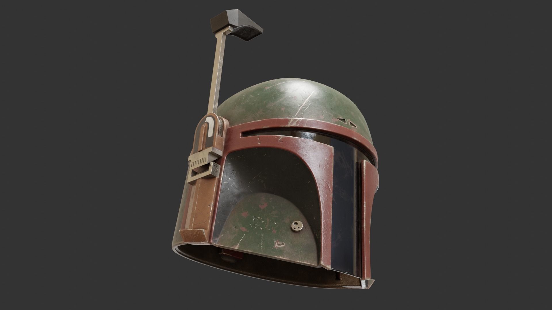 BOBA FETT Helmet PBR model 3D model_17