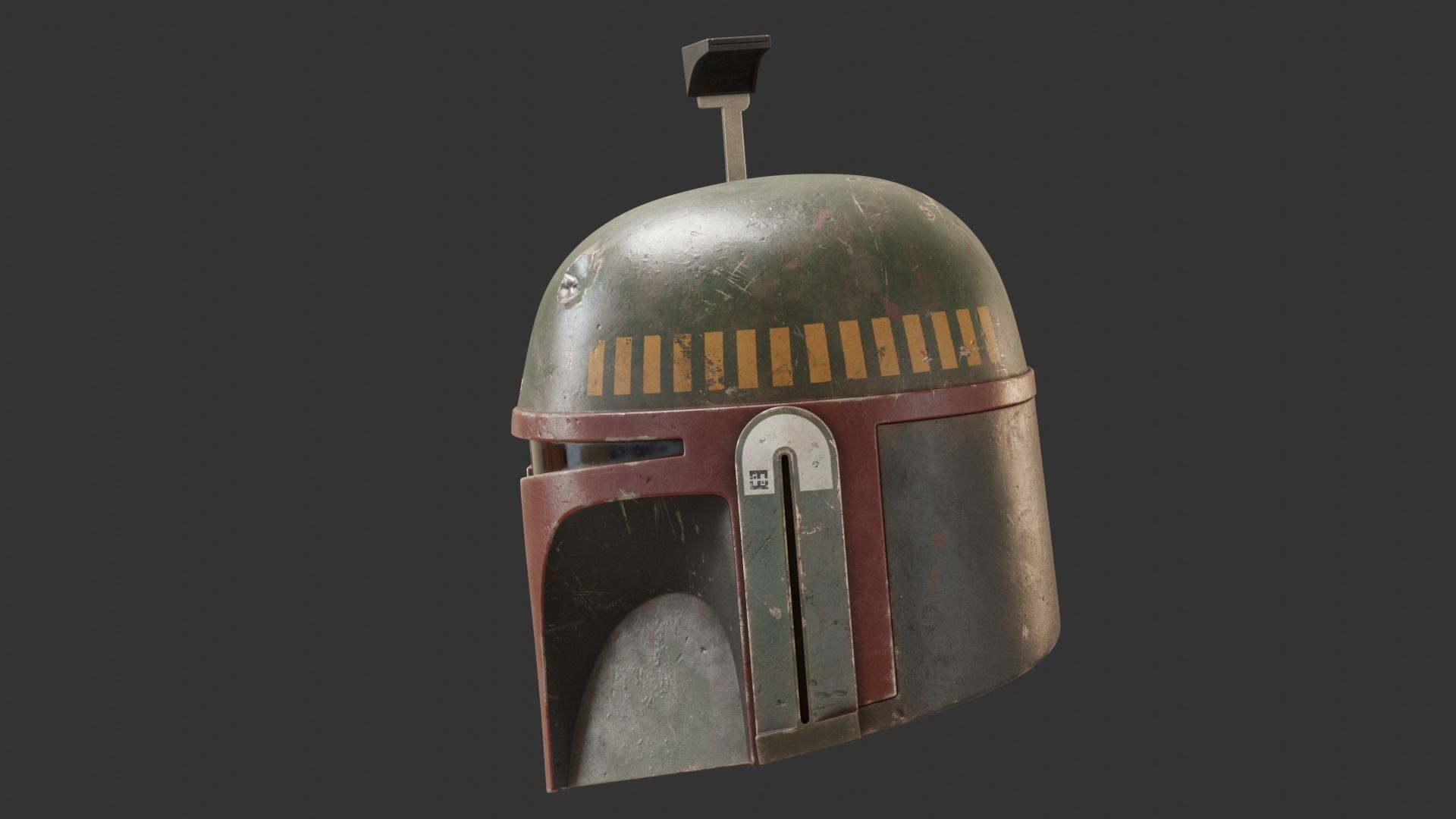 BOBA FETT Helmet PBR model 3D model_21