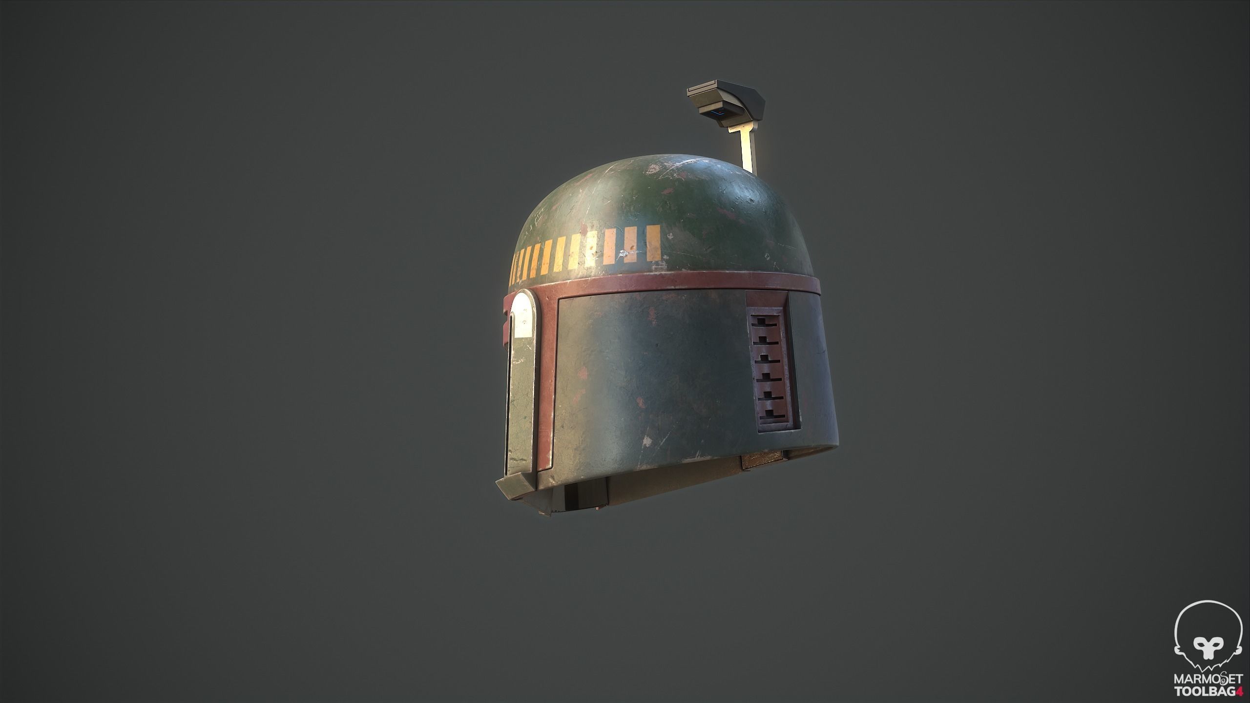 BOBA FETT Helmet PBR model 3D model_11