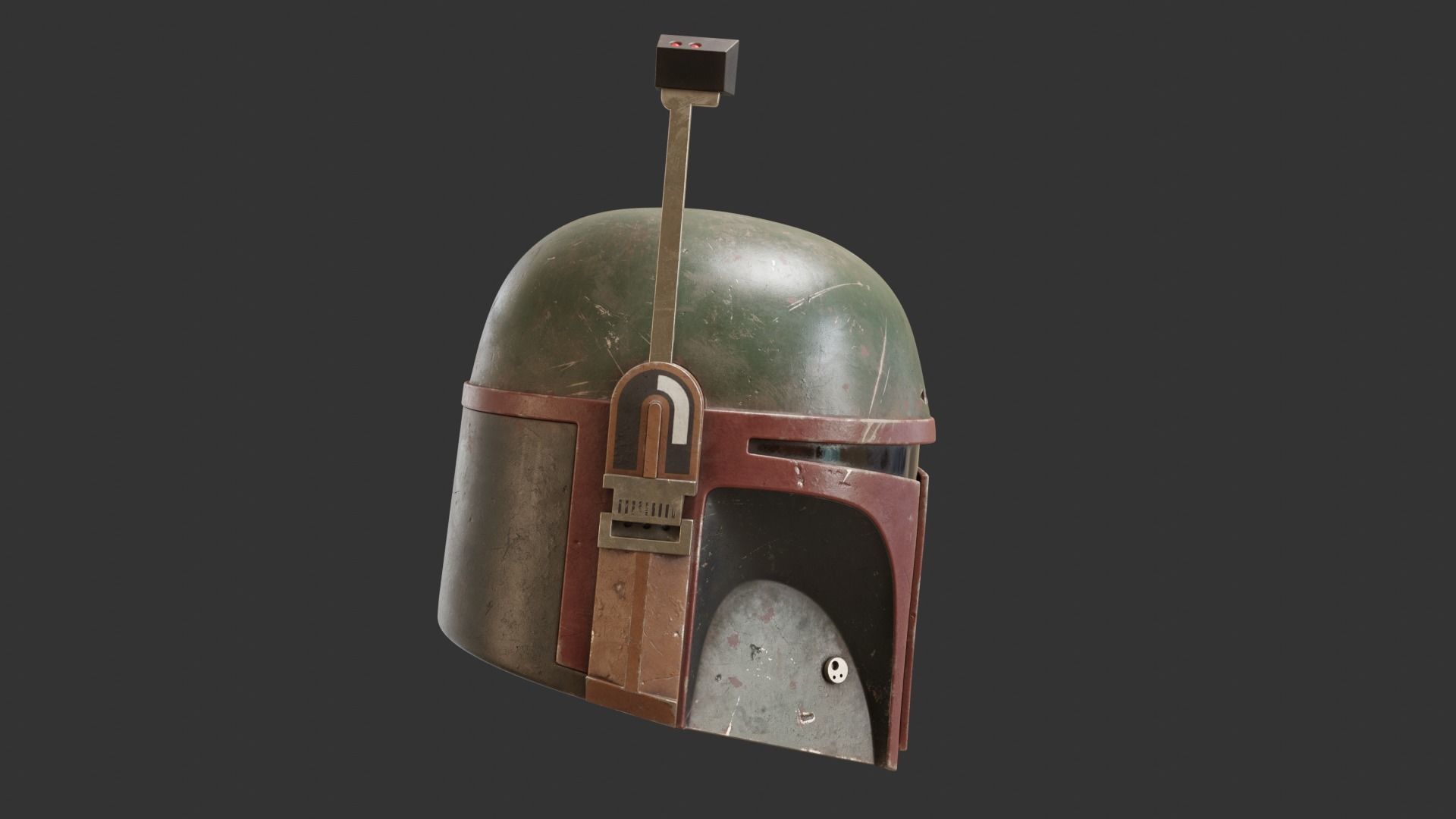 BOBA FETT Helmet PBR model 3D model_20