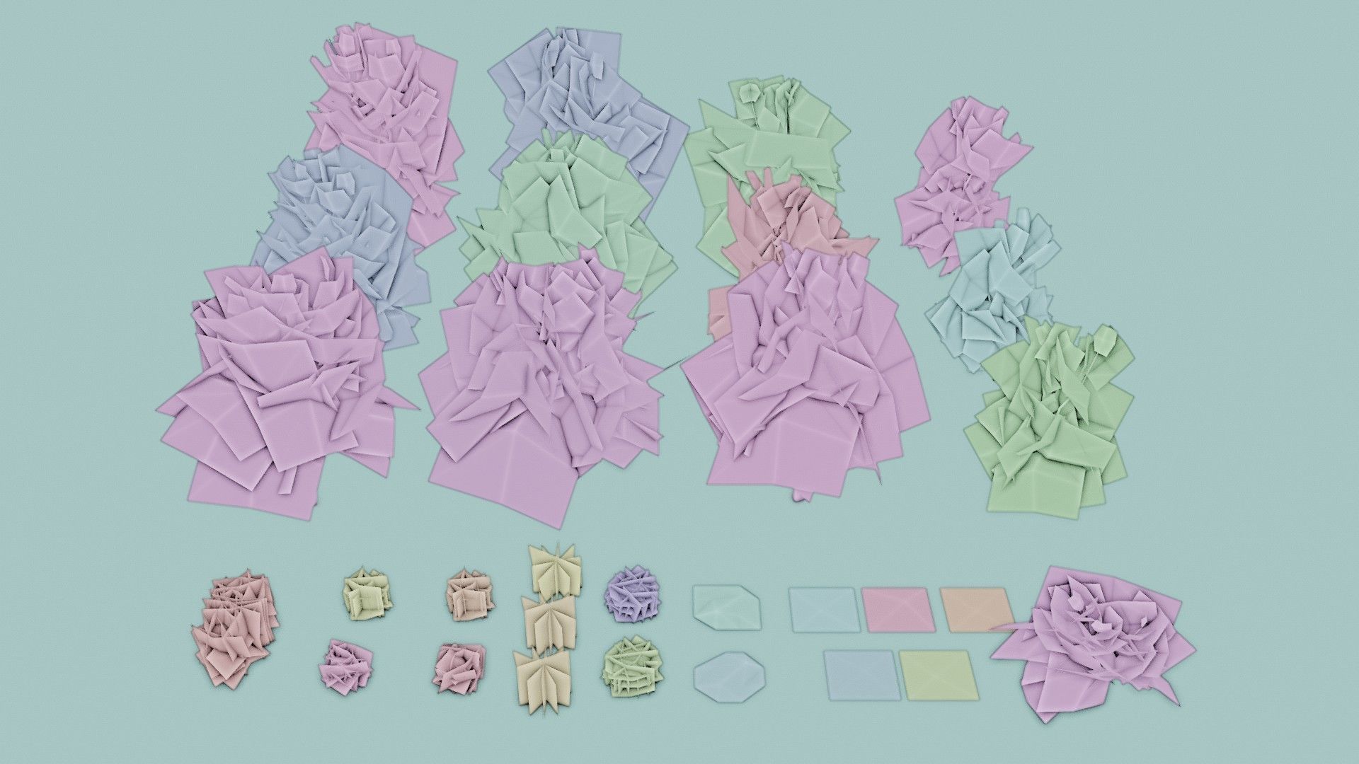 Shapespark low poly exterior plants kit - Free low-poly 3D model_3