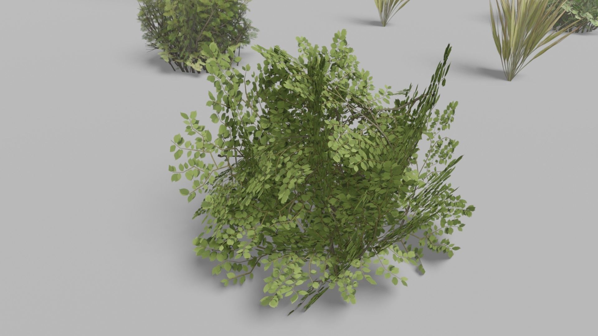 Shapespark low poly exterior plants kit - Free low-poly 3D model_8