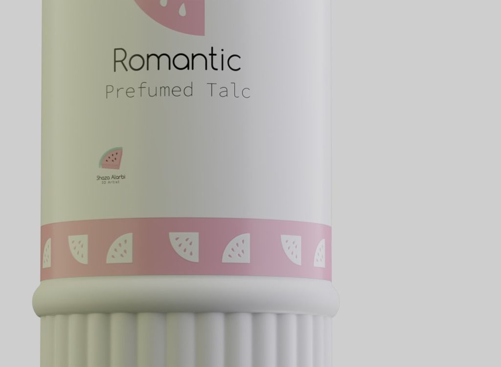 Talc powder 3D model 3D model_5