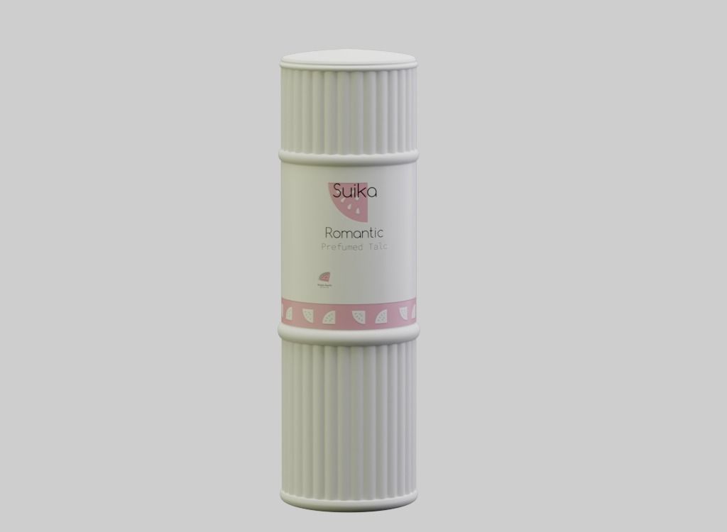 Talc powder 3D model 3D model_1