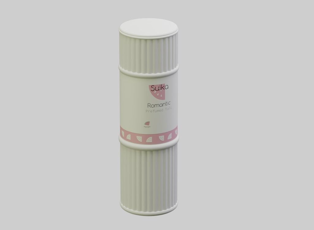 Talc powder 3D model 3D model_2