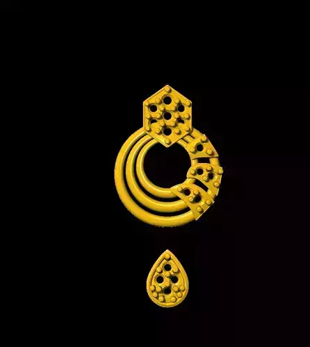Earring gold plated