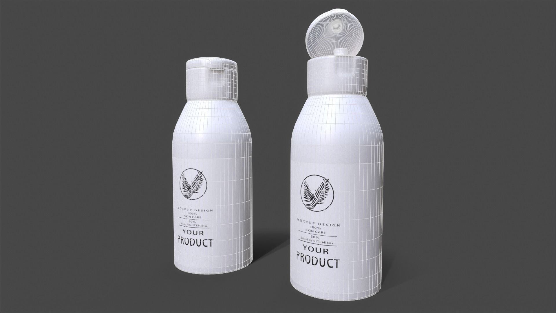 Bottle Product Low-poly 3D model_3