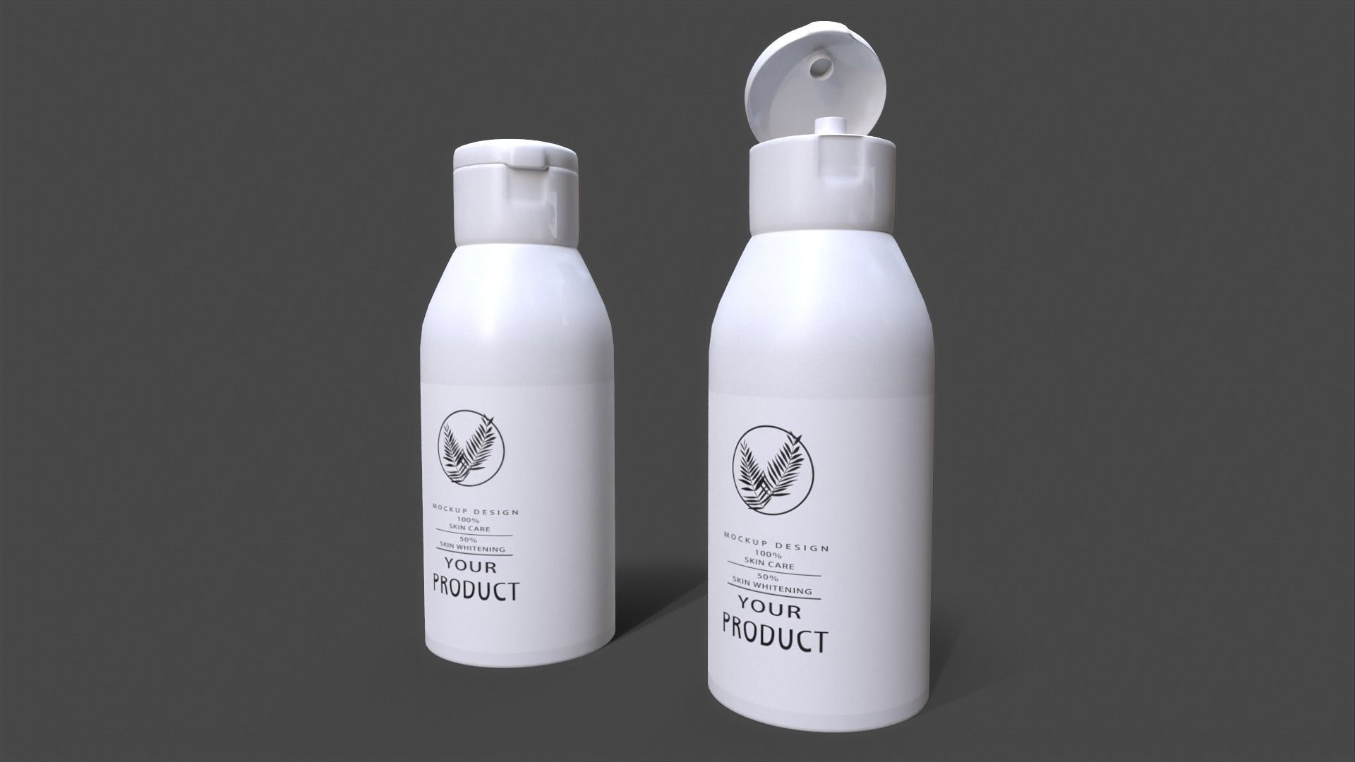 Bottle Product Low-poly 3D model_1