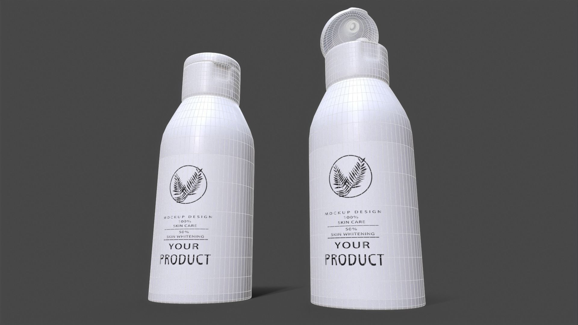Bottle Product Low-poly 3D model_11