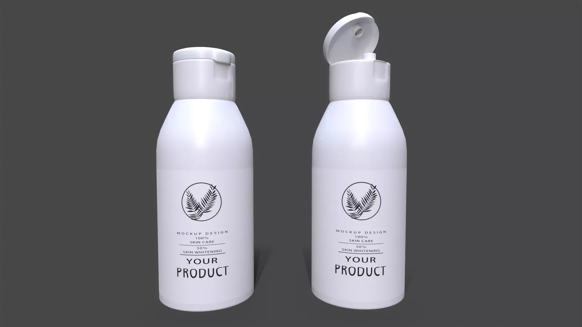 Bottle Product Low-poly 3D model_0