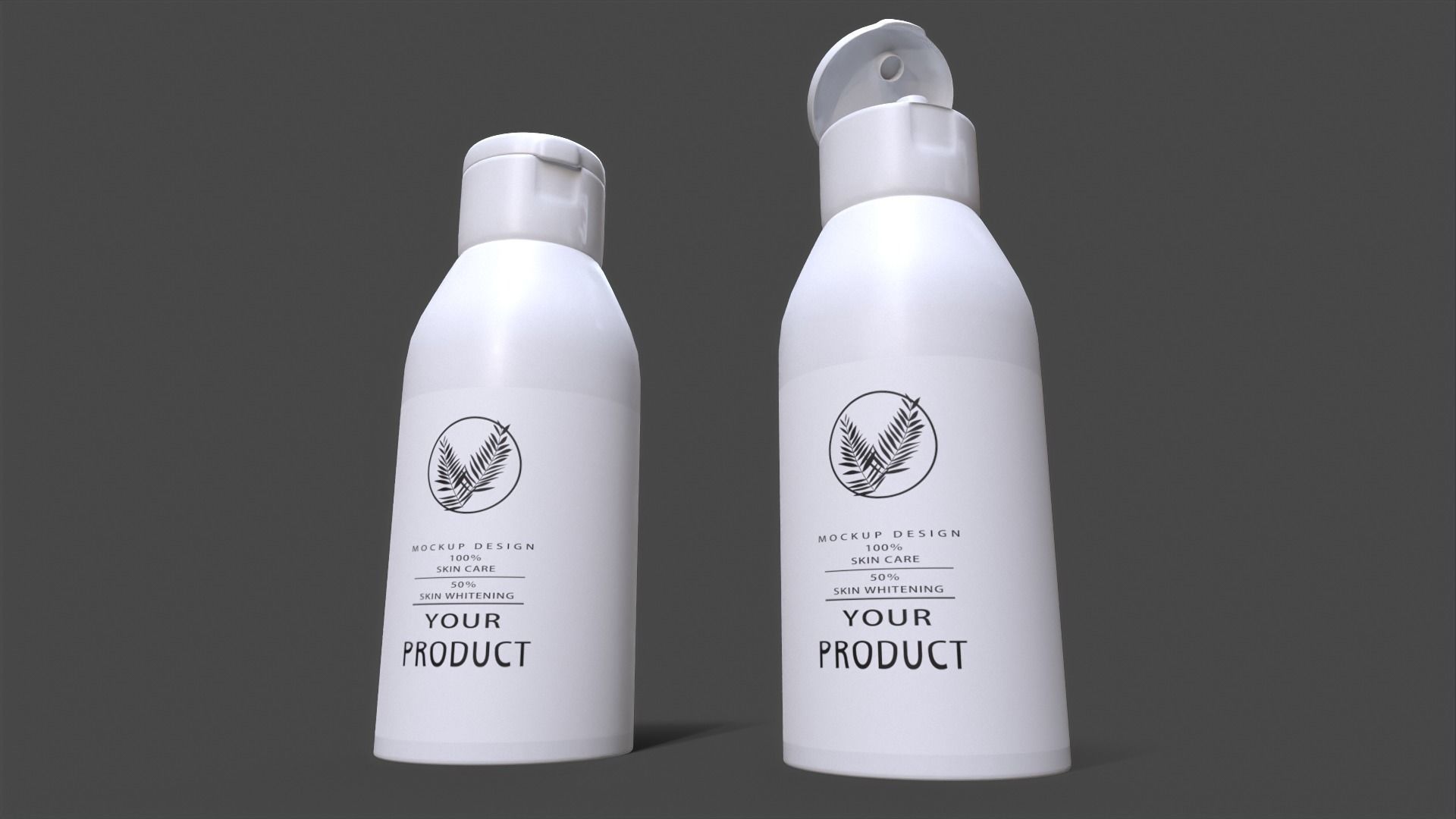 Bottle Product Low-poly 3D model_10
