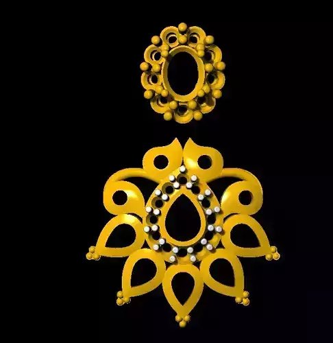 Earring pair of earrings