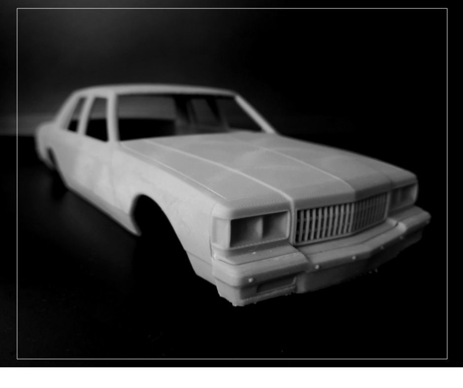 STL printable RC car  Chevrolet Caprice Classic scale 3D model 3D print model_2