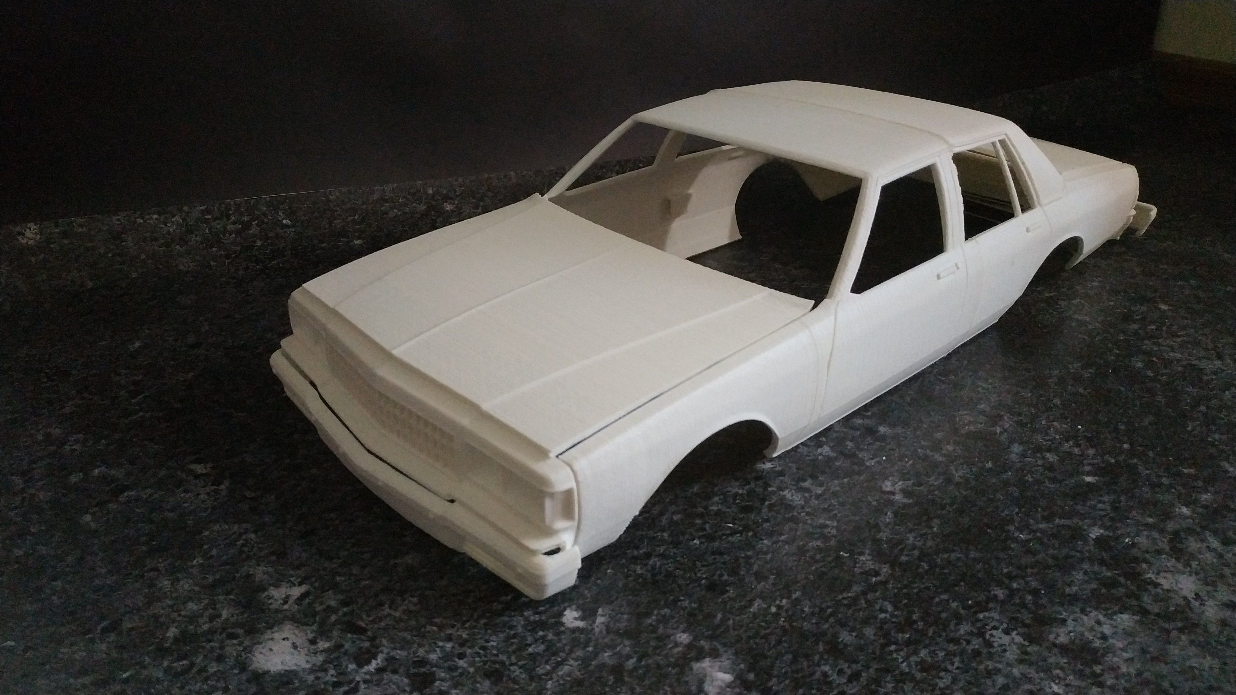 STL printable RC car  Chevrolet Caprice Classic scale 3D model 3D print model_9