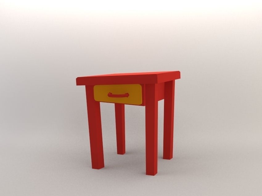 Cartoon Furniture  Package 1  Low-poly 3D model_10
