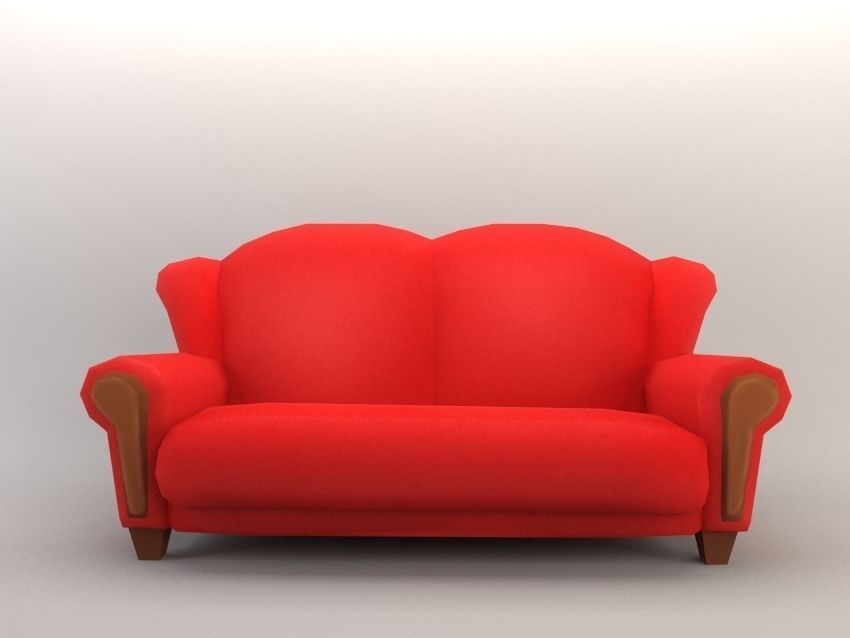 Cartoon Furniture  Package 1  Low-poly 3D model_12