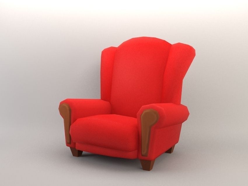 Cartoon Furniture  Package 1  Low-poly 3D model_5