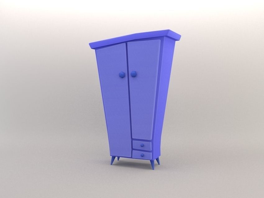 Cartoon Furniture  Package 1  Low-poly 3D model_9