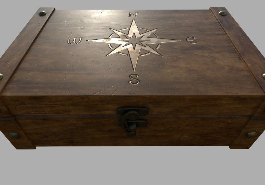 captain-box compass box 3D model_2
