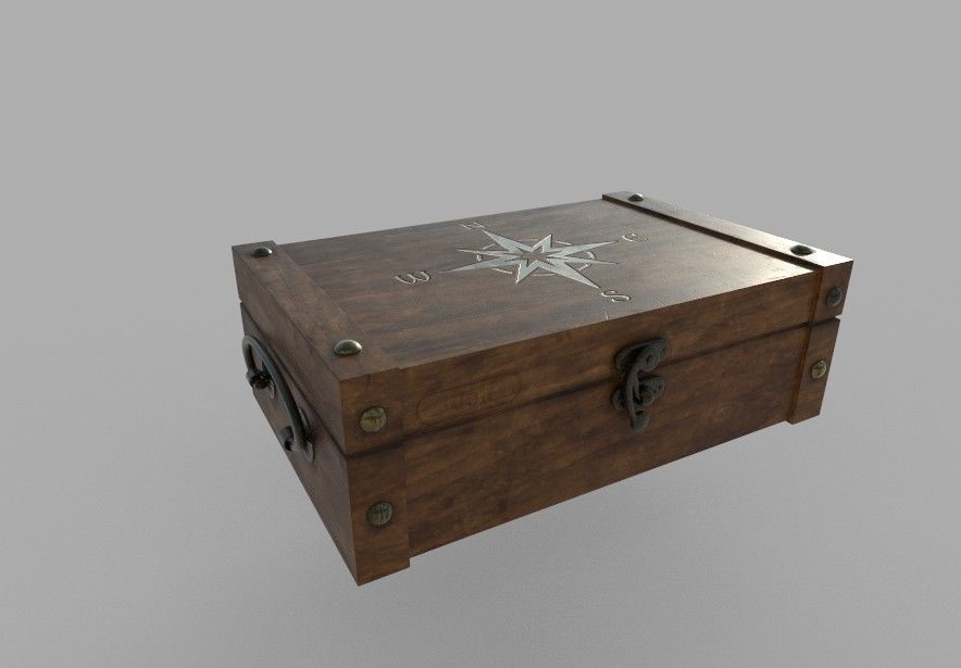 captain-box compass box 3D model_4