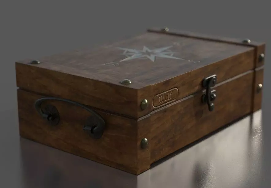 captain-box compass box 3D model_0
