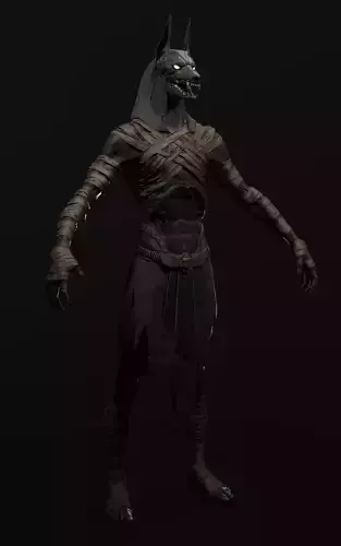 Egyptian God Anubis 3D model