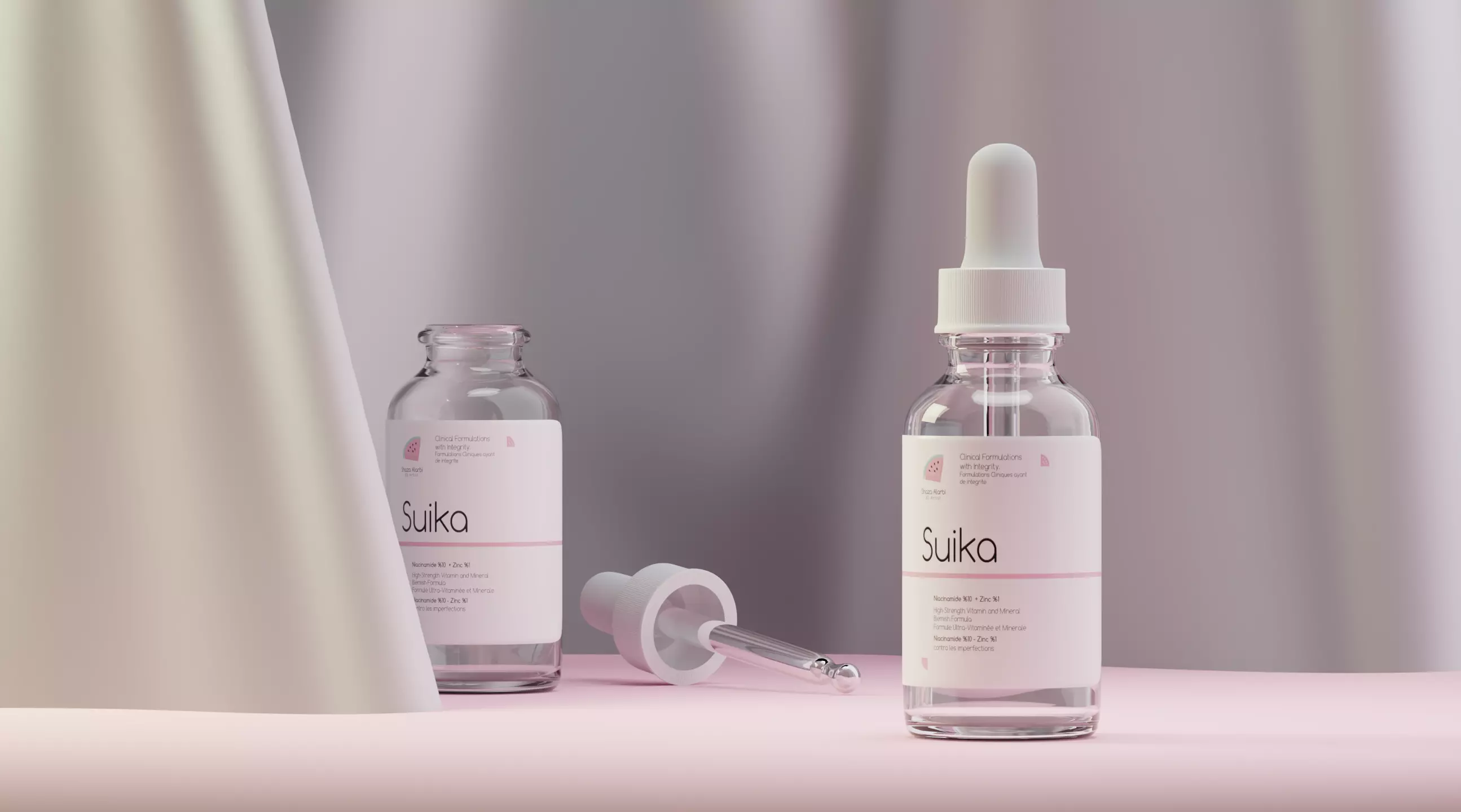 Serum bottle 30ml 3D model 3D model