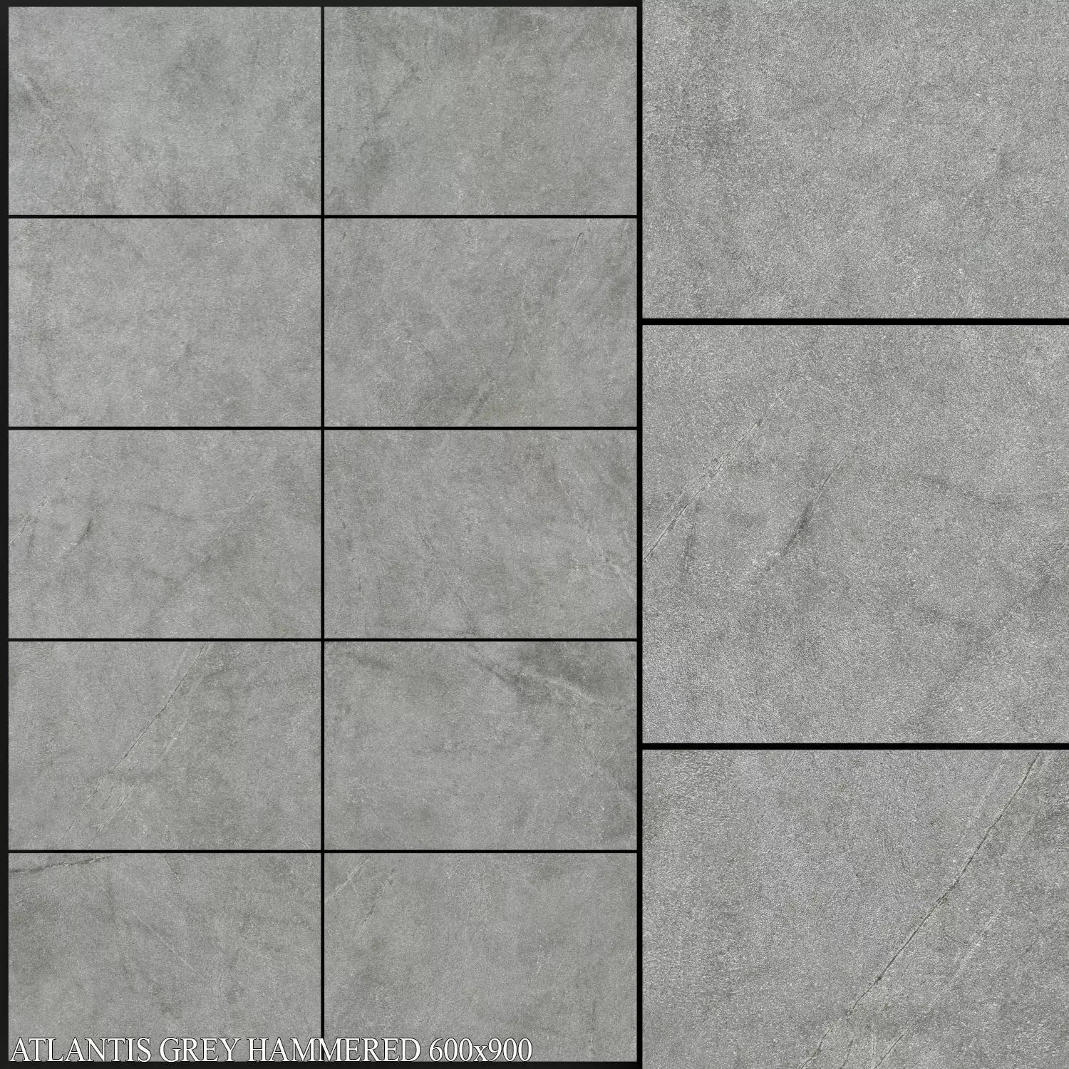 ABK Atlantis Grey Hammered 600x900 3D model_0