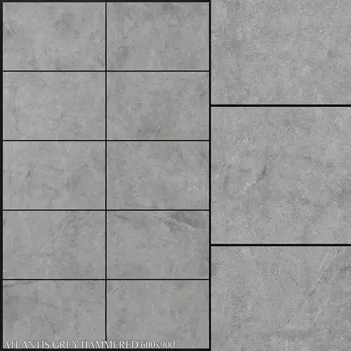 ABK Atlantis Grey Hammered 600x900