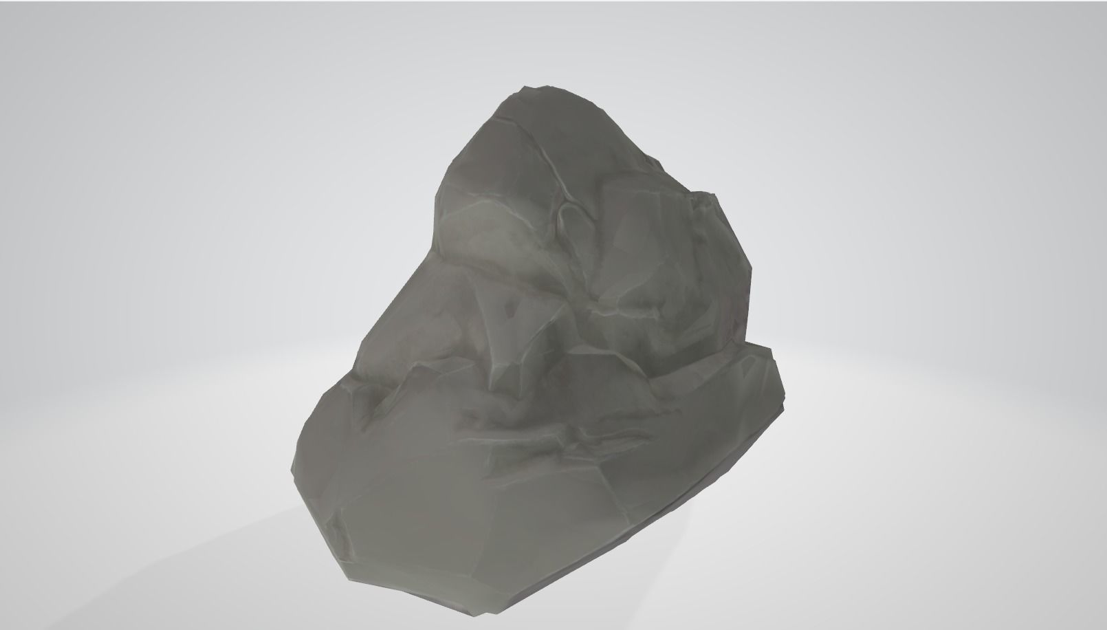 Stylized Rock Pack Low-poly 3D model_8