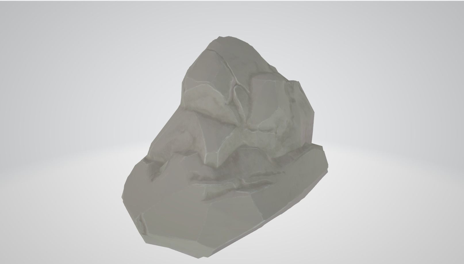 Stylized Rock Pack Low-poly 3D model_3