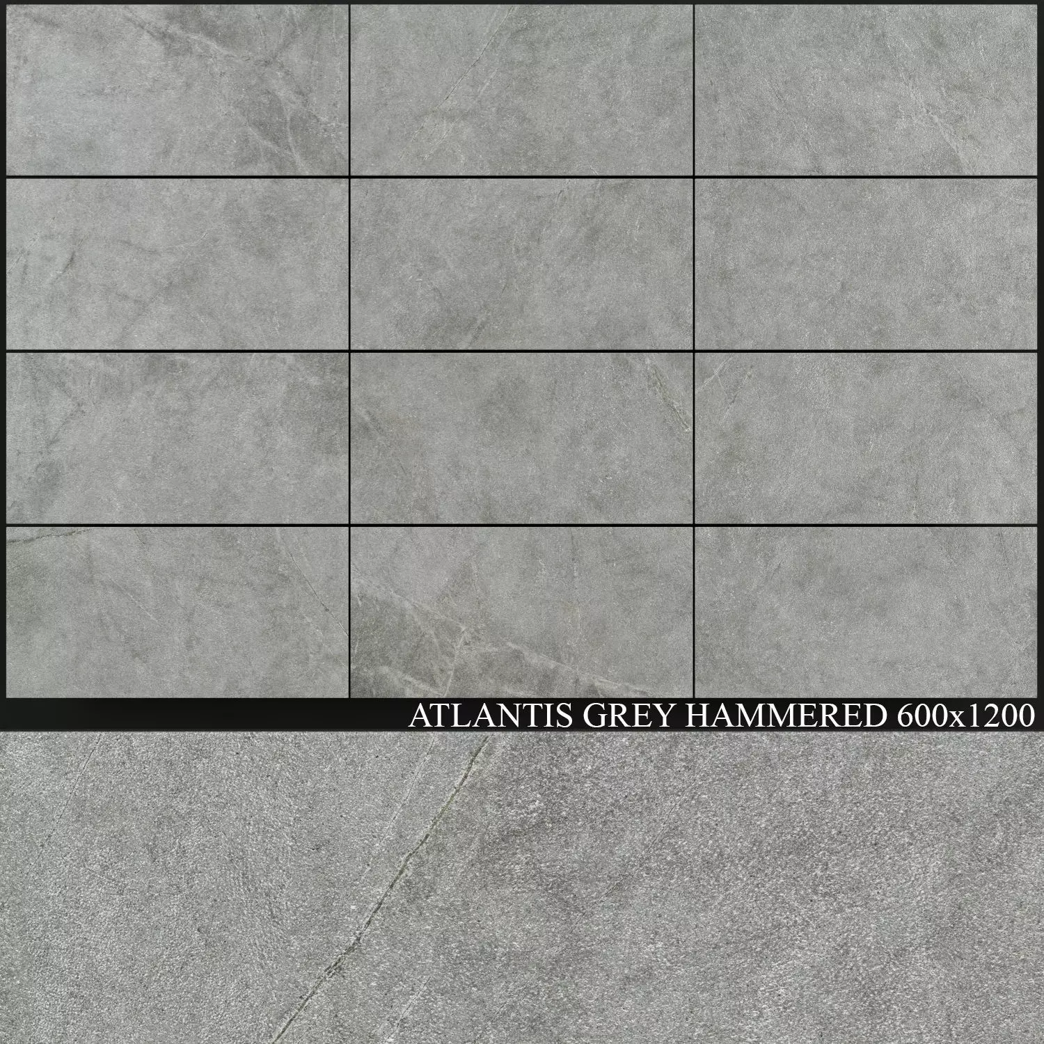 ABK Atlantis Grey Hammered 600x1200 3D model_0