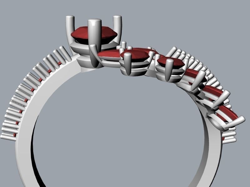 pear diamond bypass ring stl verified 3D print model_20