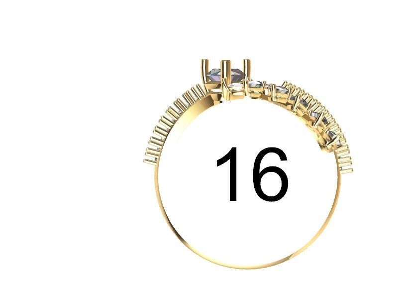 pear diamond bypass ring stl verified 3D print model_4